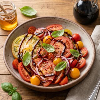 Tomatensalat mit Balsamico und Honig