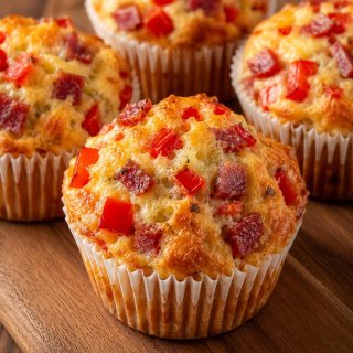 Paprika - Salami - Muffins