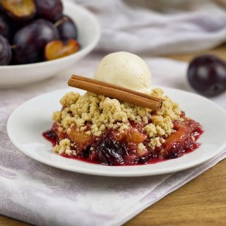 Zwetschgen-Crumble