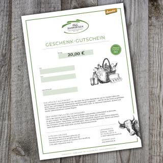 Geschenk-Gutschein 20,-