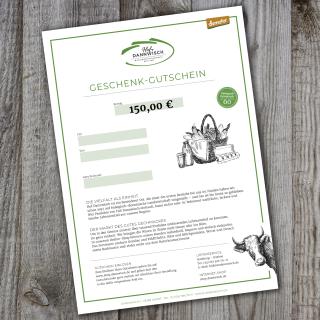 Geschenk-Gutschein 150,-