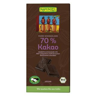70% Kakao Edelbitter- Schokolade -vegan-