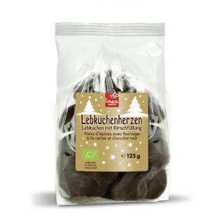 Lebkuchenherzen, gef. m. Kirsche