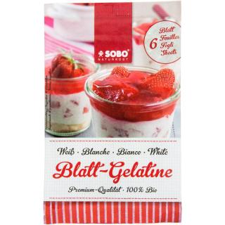Blatt-Gelatine, weiß (vom Schwein)