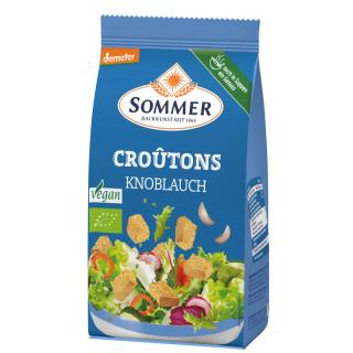 Croutons Knoblauch - geröstete Brotwürfel
