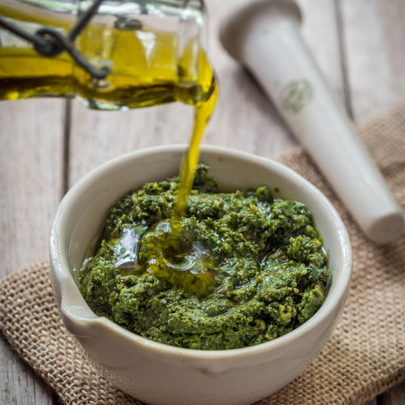 Koriander-Pesto