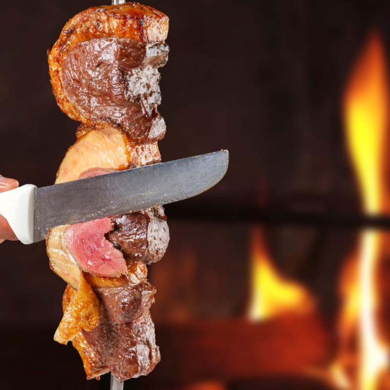 Picanha traditionell auf dem Grill zubereitet