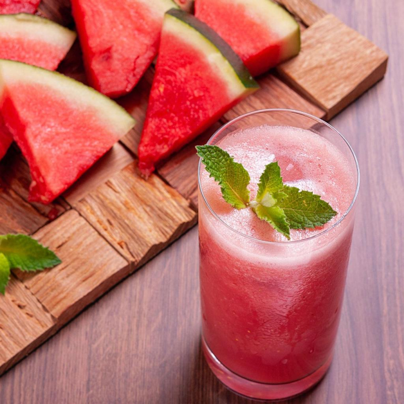 Wassermelonen Pfirsich Bananen Smoothie