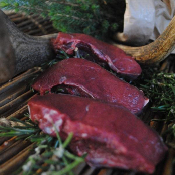 Hirschmedaillons ca. 400g