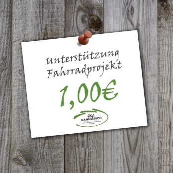 Unterstützung Fahrradprojekt 1,00€