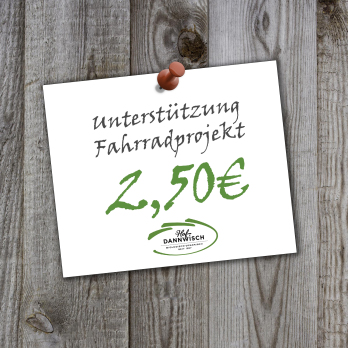 Unterstützung Fahrradprojekt 2,50€