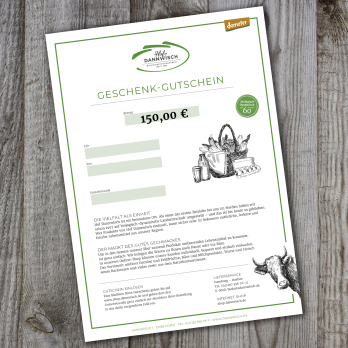 Geschenk-Gutschein 150,-