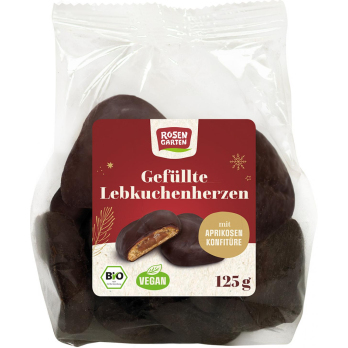 Lebkuchen-Herzen gefüllt - vegan -