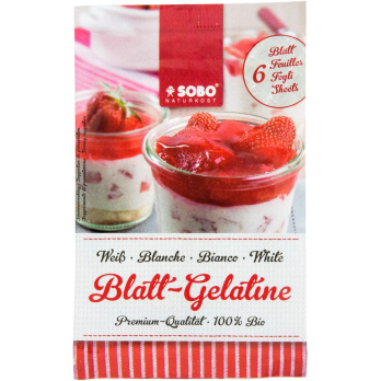 Blatt-Gelatine, weiß (vom Schwein)