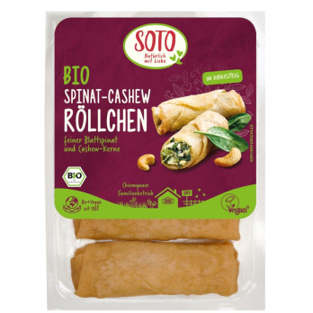 Spinat-Cashew- Röllchen