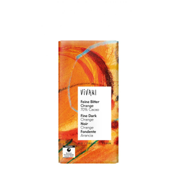 Feine Bitterschokolade Orange -vegan-