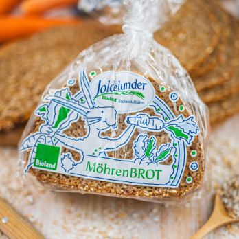 Möhrenbrot Paket, geschnitten