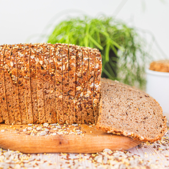 Delikateß Backferment Brot geschnitten
